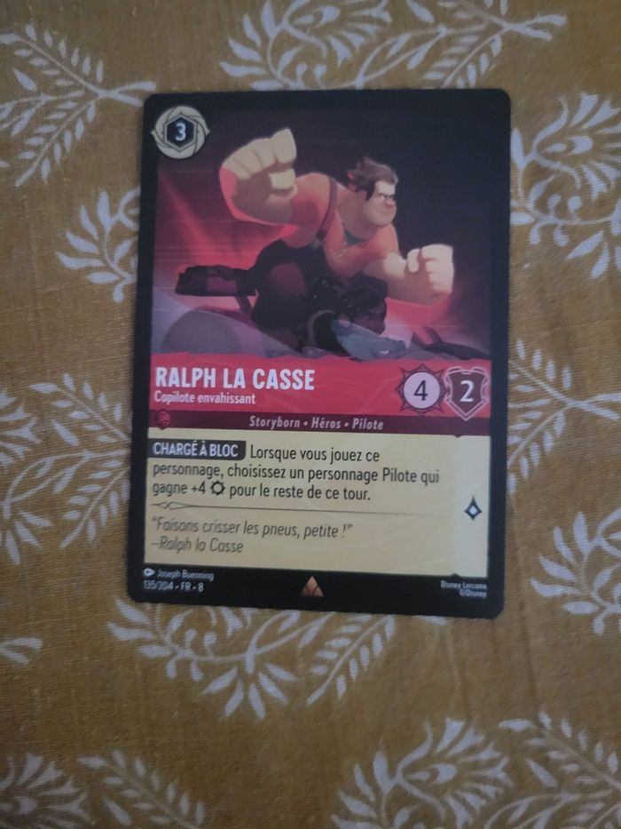 Carte lorcana ralph la casse