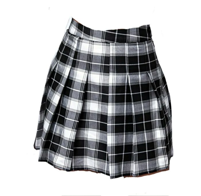💜 Jupe plissé a carreaux taille 40 L Shein #emyfleury_40femme