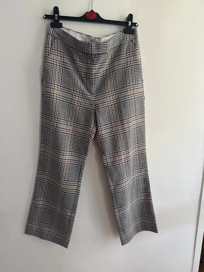 Pantalon à carreaux Mango – taille 38