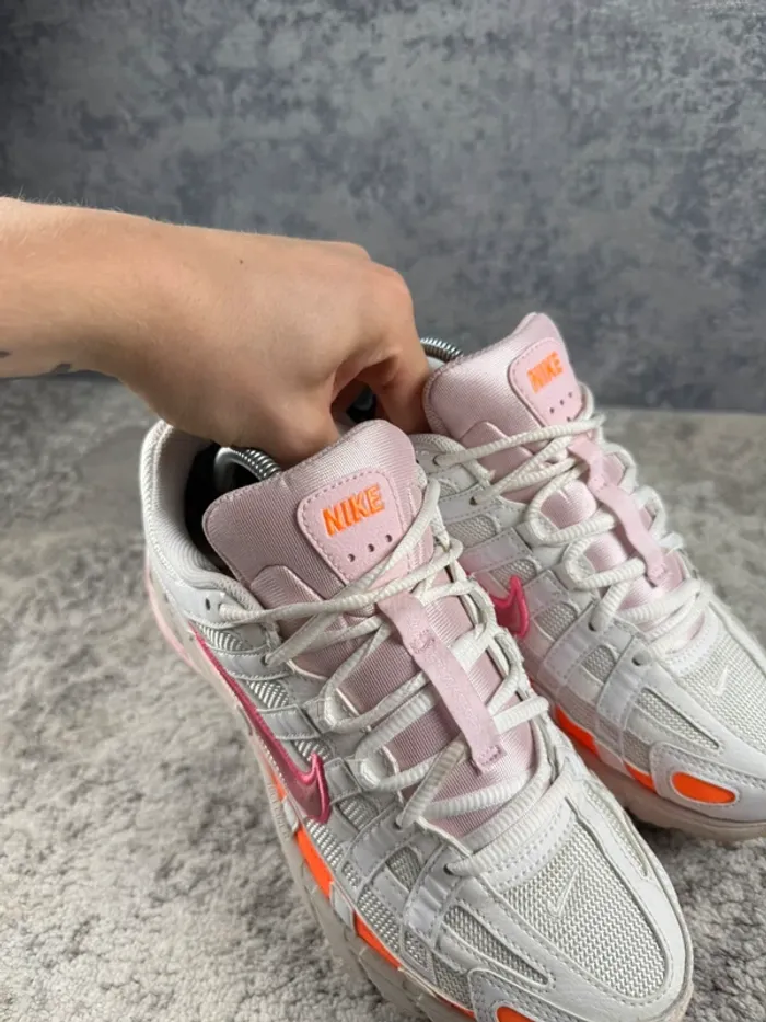 Nike P-6000 Running Digital Pink - White & Orange & Pink - photo numéro 8
