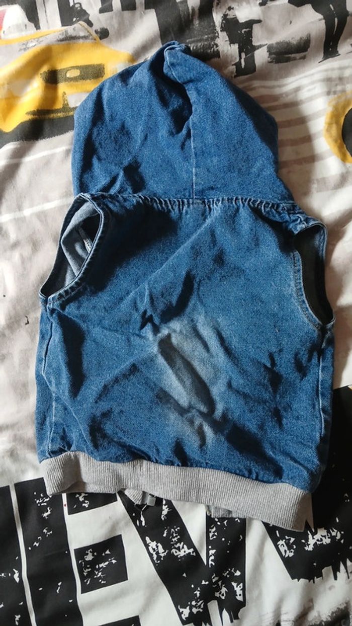 Veste en jean sans manches - photo numéro 2