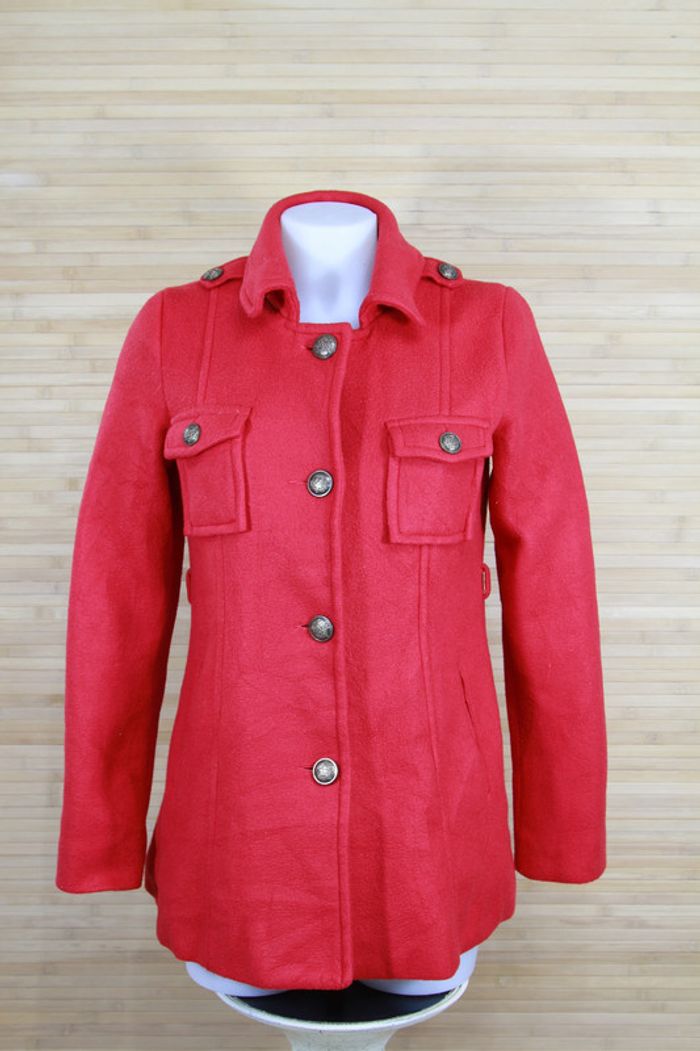 Manteau rouge femme taille M - photo numéro 2