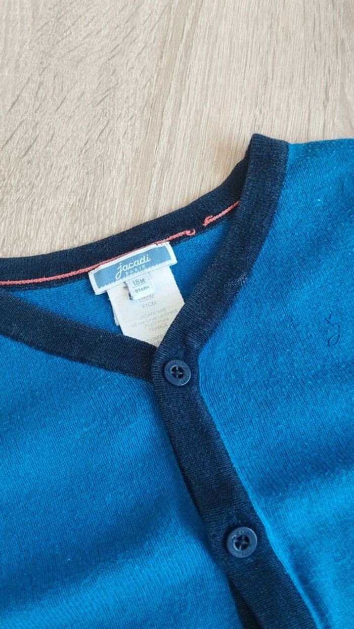 Gilet Jacadi bleu - photo numéro 3