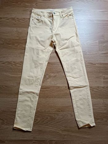 Pantalon slim jaune Cache cache 40