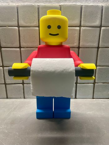Porte-Papier Toilette Style Lego – Déco Fun & Originale Salle de Bain