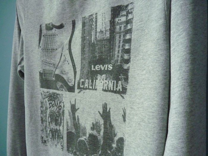 T-shirt garçon 12 ans levi's manches longues coton gris TBE - photo numéro 3