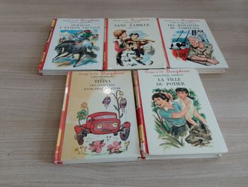 Lot de 5 livre, collection "rouge et or Dauphine"(3)