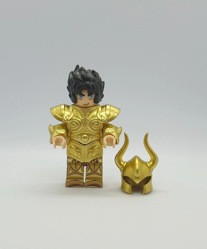 Figurine Les Chevaliers du Zodiaque - Shura du Capricorne - (Style Lego) - photo numéro 6