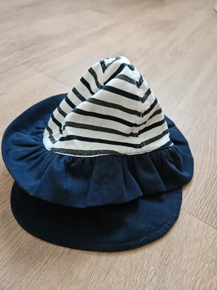 Chapeau de soleil bébé fille - photo numéro 2