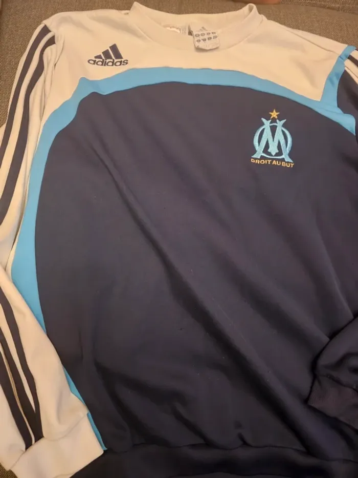 Sweat vintage OM Adidas – Olympique de Marseille années 2000