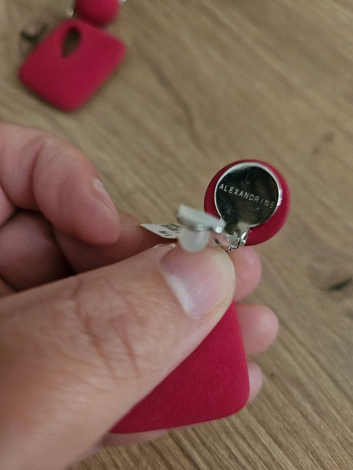 Boucles d'oreilles Roses - photo numéro 4