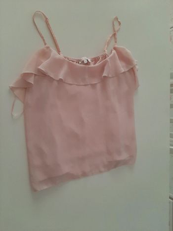 Haut fluide rose pâle taille 44