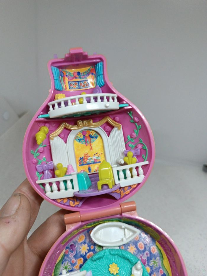 Polly pocket bluebird montgolfière balloon haut loin attraction manège UP away holiday miniature - photo numéro 9