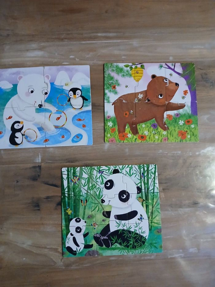 Mes 1er puzzle animaux ours - photo numéro 2