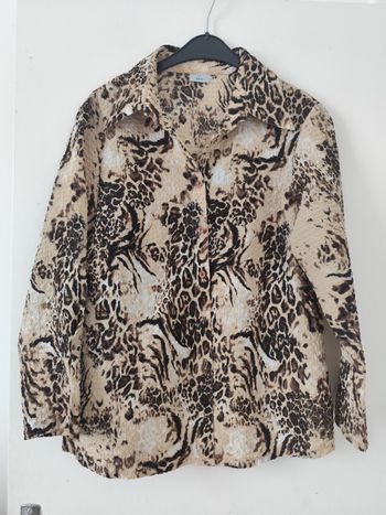 Chemise à motifs léopard taille 44 MS Mode