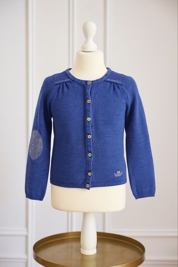 Gilet bleu avec coudières Orchestra 6 ans