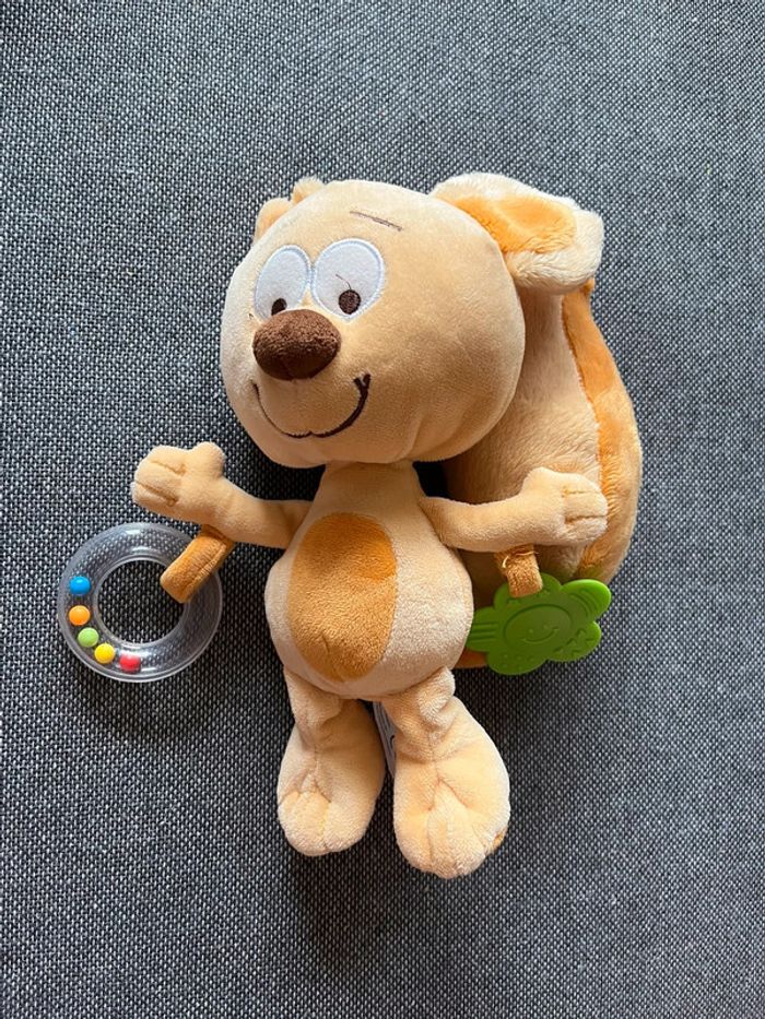 Peluche écureuil hochet neuf - photo numéro 2