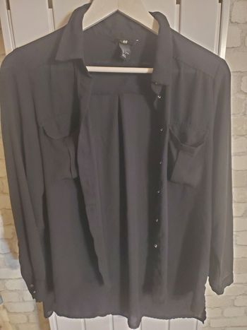 Chemise noire h et m taille 36