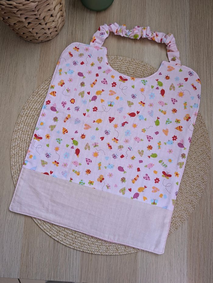 Serviette de cantine rose - photo numéro 2