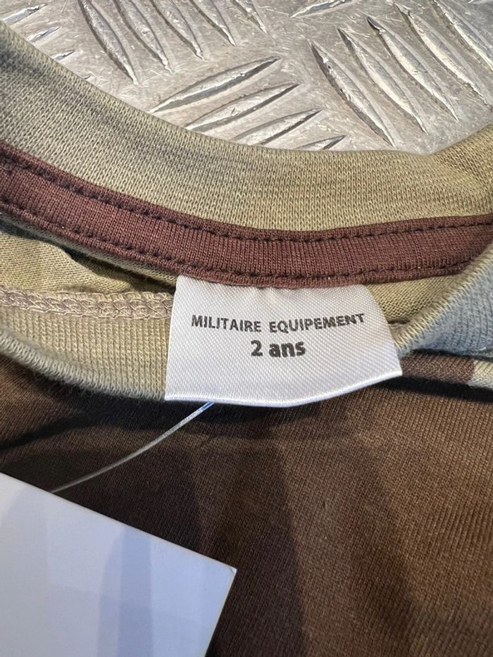 t-shirt equipement militaire camoufle enfant de 2 ant neuf - photo numéro 4