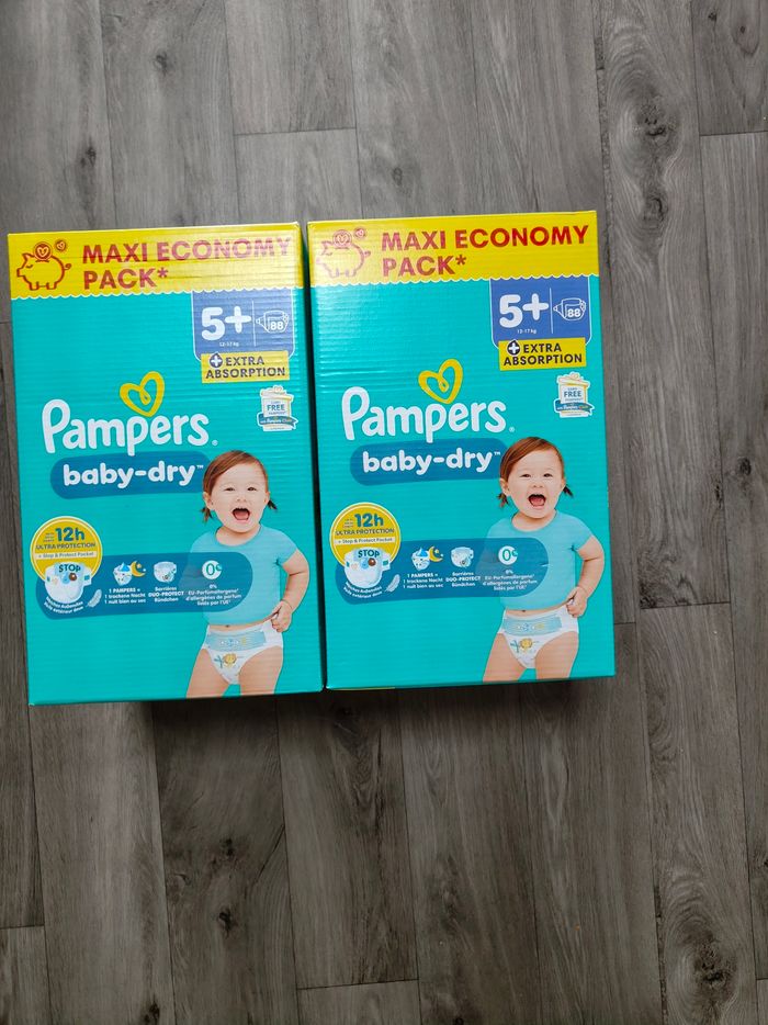 2 carton couche pampers taille5