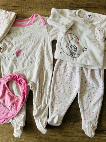Ensemble complet de nuit fille 3 mois Z