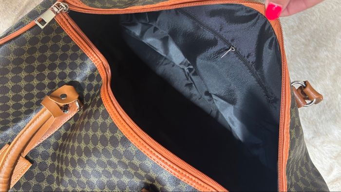 Sac de voyage neuf marron noir élégant grande capacité look luxe neuf tendance coup de cœur - photo numéro 4
