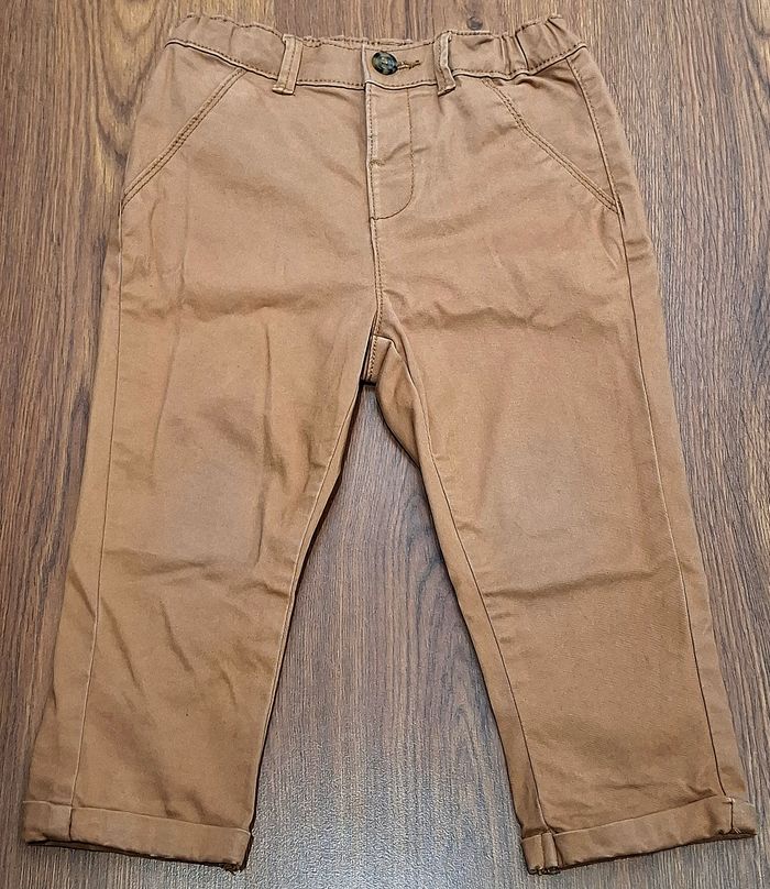 Pantalon jean enfant Kiabi brun – Taille 24 mois - photo numéro 6