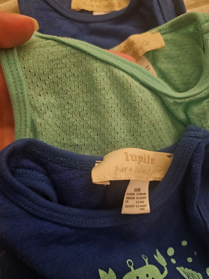 Lot de 3 bodies sans manches 0-2M - photo numéro 3