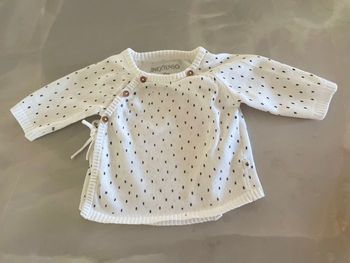 Gilet coeur croise in extenso 50cm