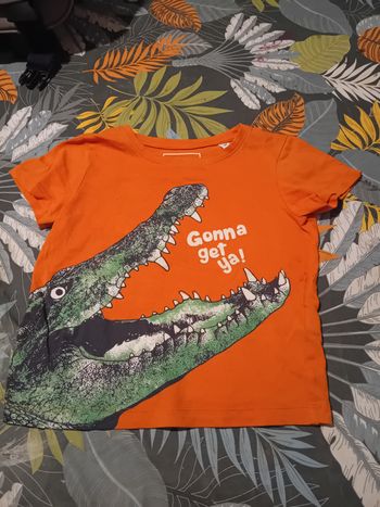 T-shirt garçon 104 - Crocodile orange C&A
