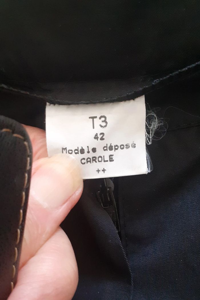 Superbe pantalon noir vintage. Taille 3. Carole. - photo numéro 7
