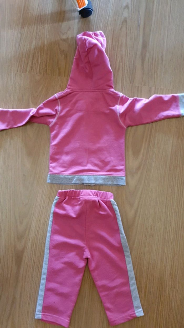 ensemble 2 pièces sport rose fille knot so bas 12 mois - photo numéro 3
