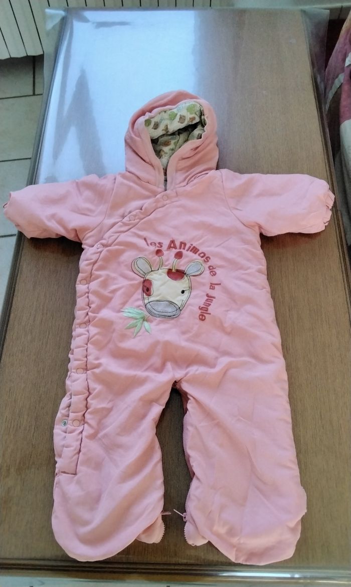 Combinaison , hiver , rose , Premier Câlins , 67 - 74 cm