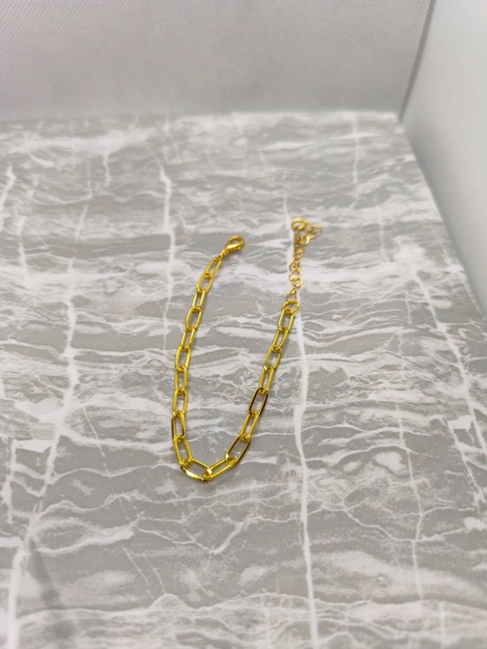 Bracelet doré , acier inoxydable , neuf - photo numéro 2