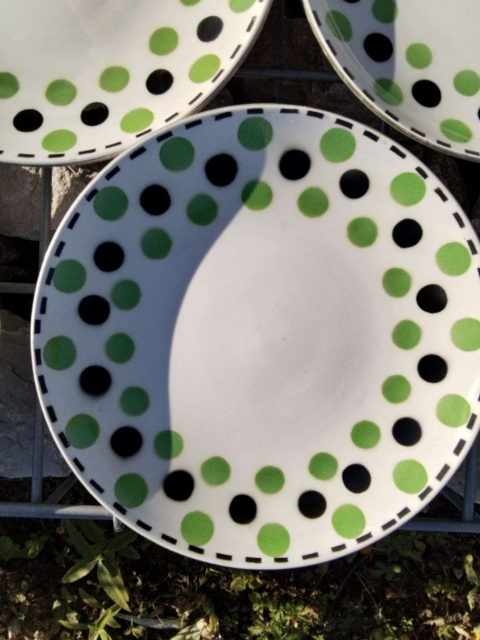 Assiettes à dessert Digoin Sarreguemines - photo numéro 2