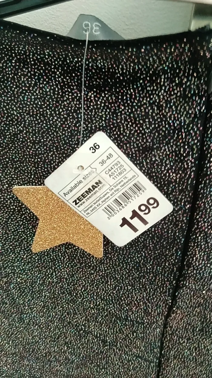 Robe noire brillante Taille 36 Neuve Zeeman - photo numéro 4