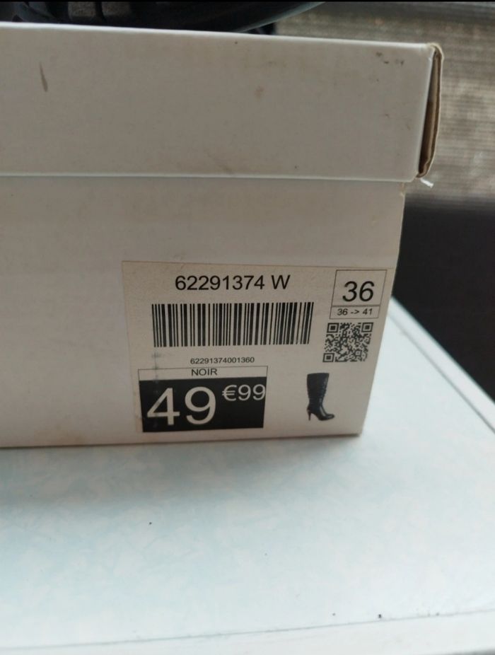 Cuissarde à talon noir - photo numéro 5