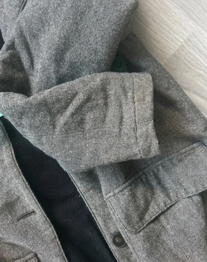 Long manteau d’hiver pour homme gris - photo numéro 8