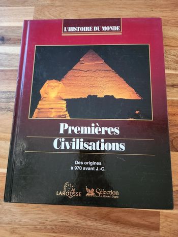 Livre Premières civilisations Larousse