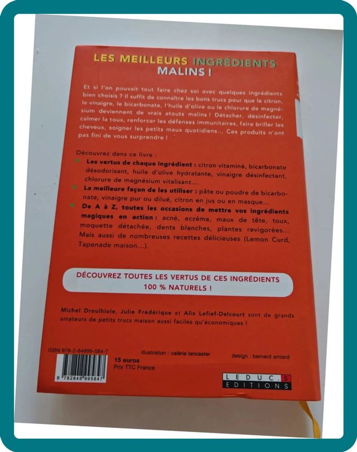 Les meilleurs ingrédients malins – C’est Malin Grand Format | Astuces maison & santé, état très bon - photo numéro 2