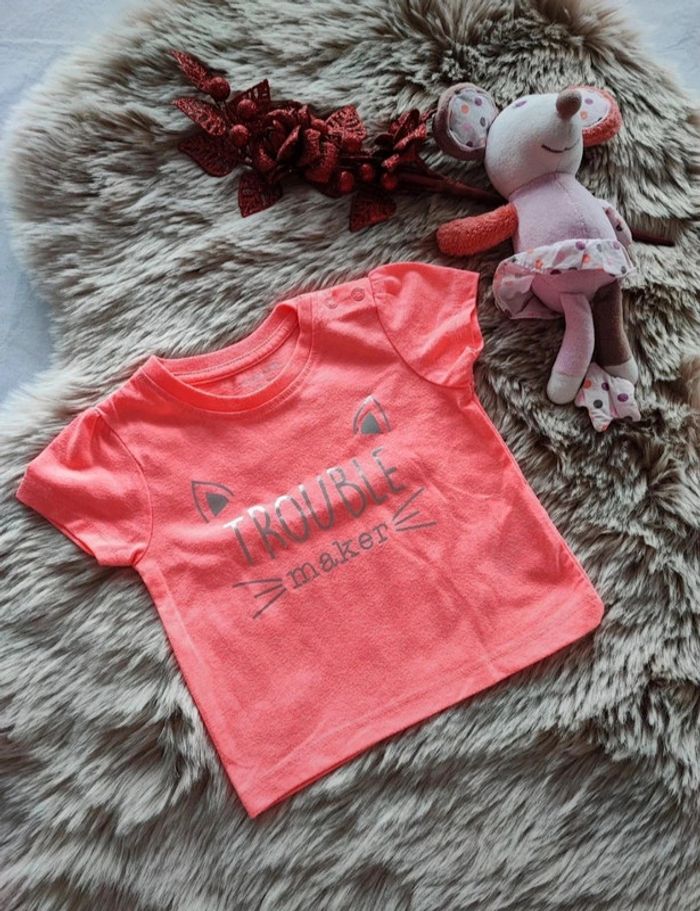 Ensemble  t-shirt short 12 mois - photo numéro 2