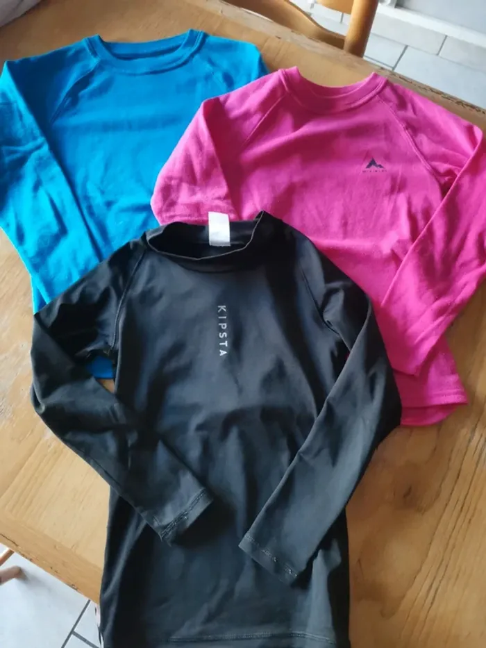 Lot de 3 t-shirts ML fille 8 ans