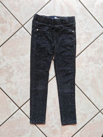 Tregging velours anthracite Okaïdi 5 ans