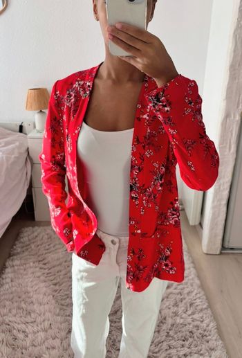 Veste tailleur fleurie