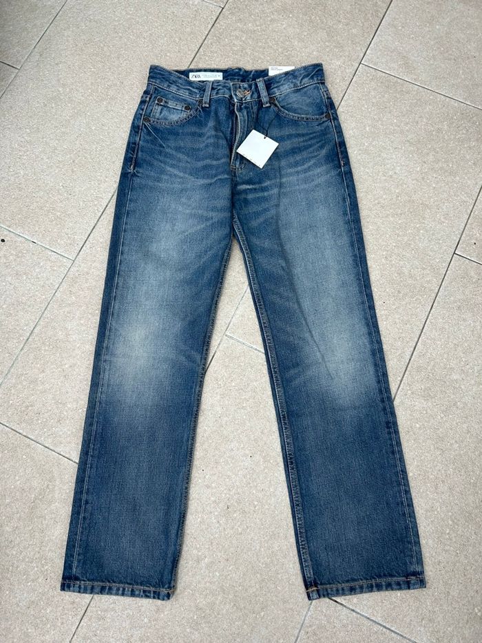 💙 Jean large bleu foncé Zara – Taille 34 (XS) – Neuf avec étiquette