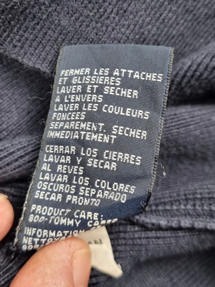 Veste zippée Tommy Hilfiger – Bleu marine – Taille XL Hommes (mesures en photos) - photo numéro 9