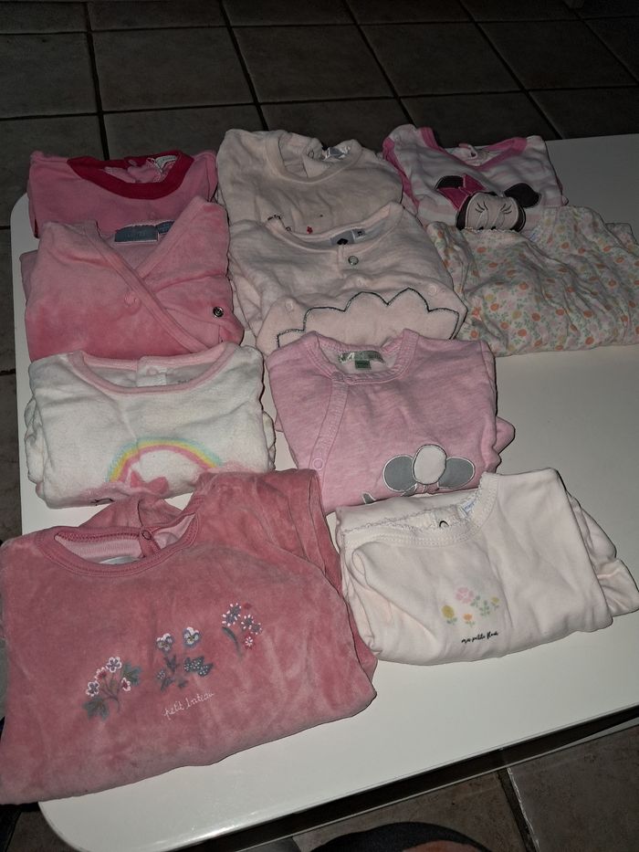 Lot de pyjama bébé 6 mois fille