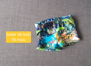 Boxer de bain 18 mois nabaiji jungle comme neuf