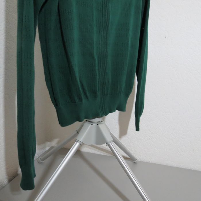 Gilet zippé vert – Taille M – 100 % coton - photo numéro 7